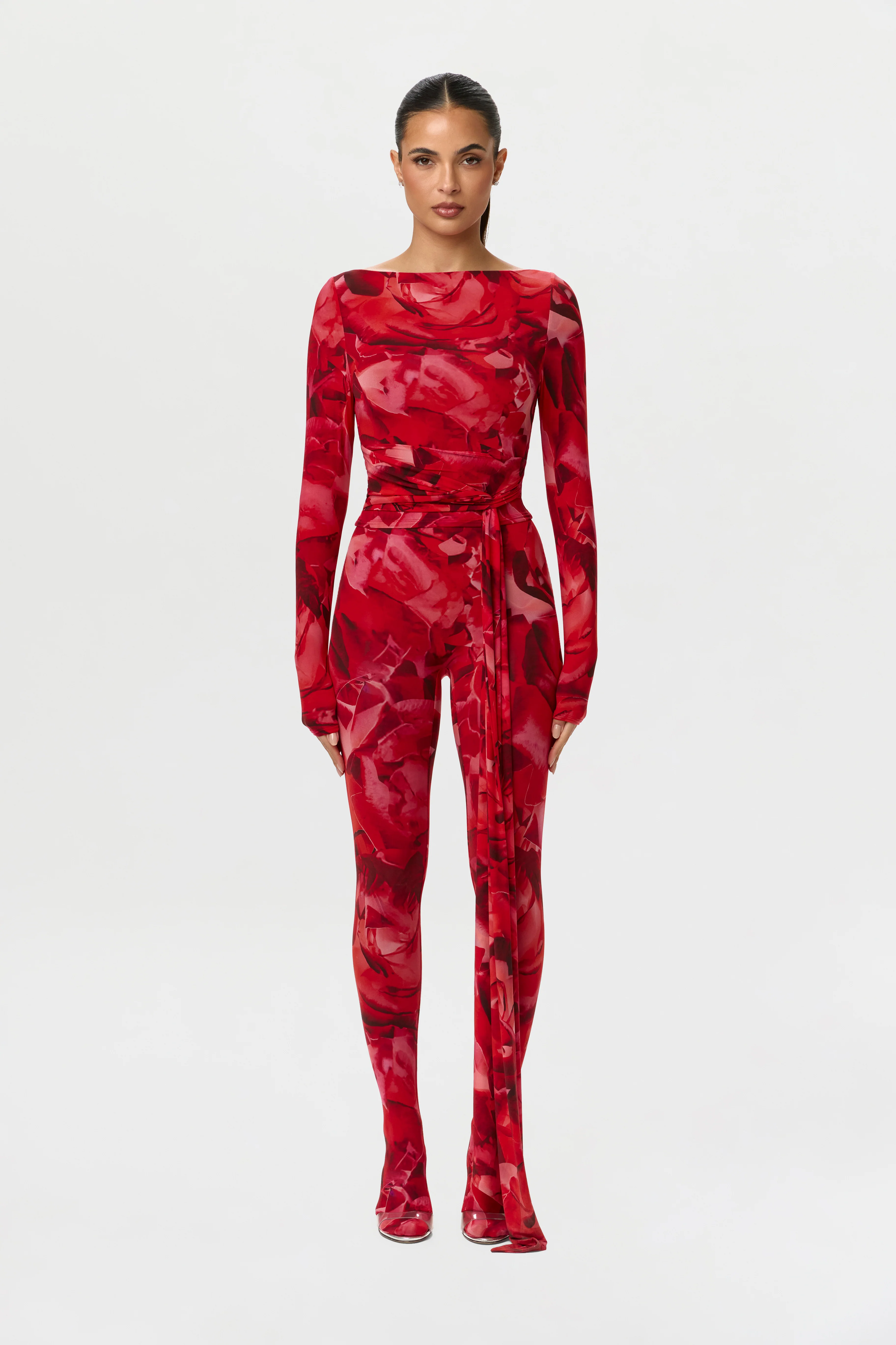 Bare Body Print Closed Toe Leggings Petite - Image 2