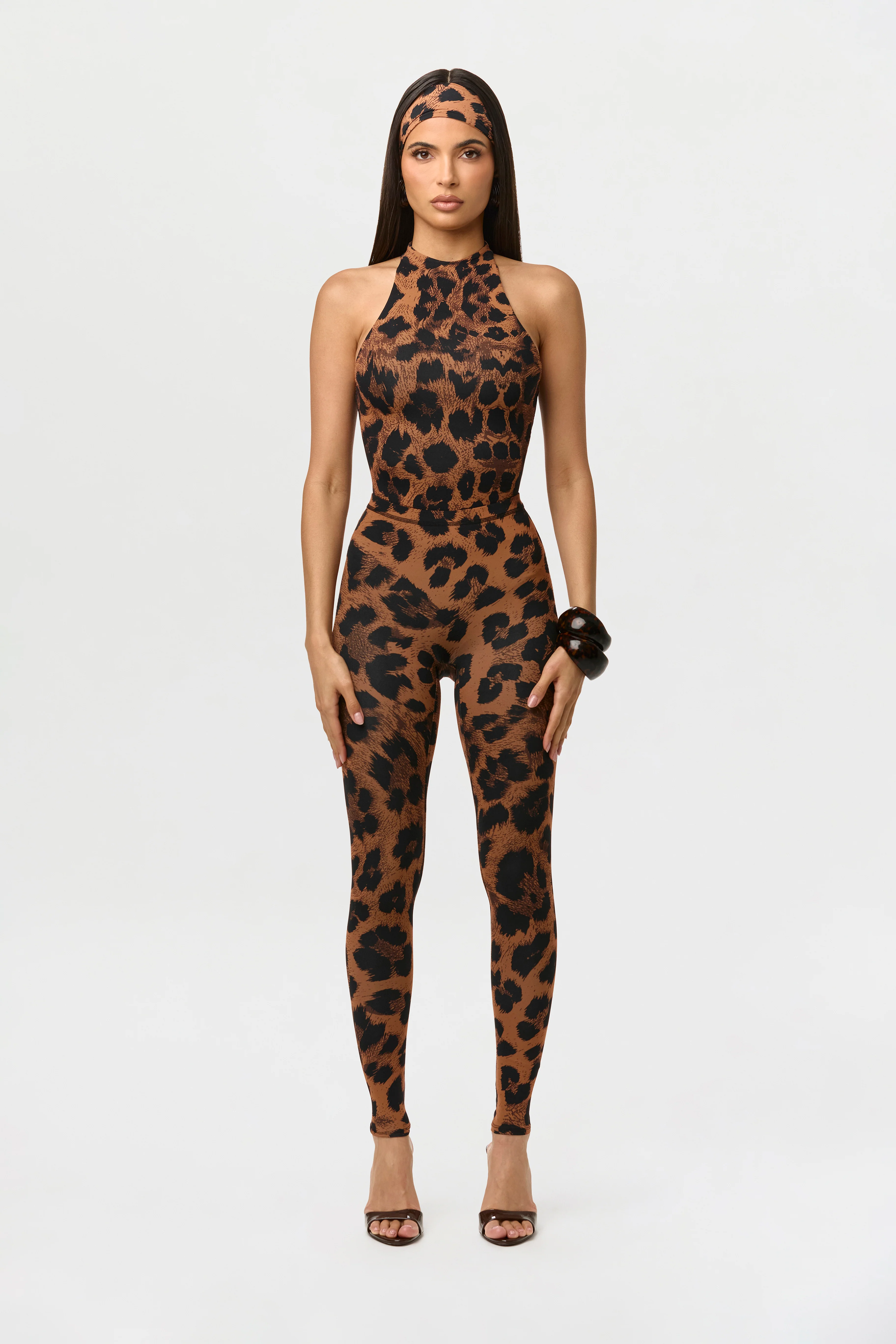 Naked Print Racerback Bodysuit - Image 7