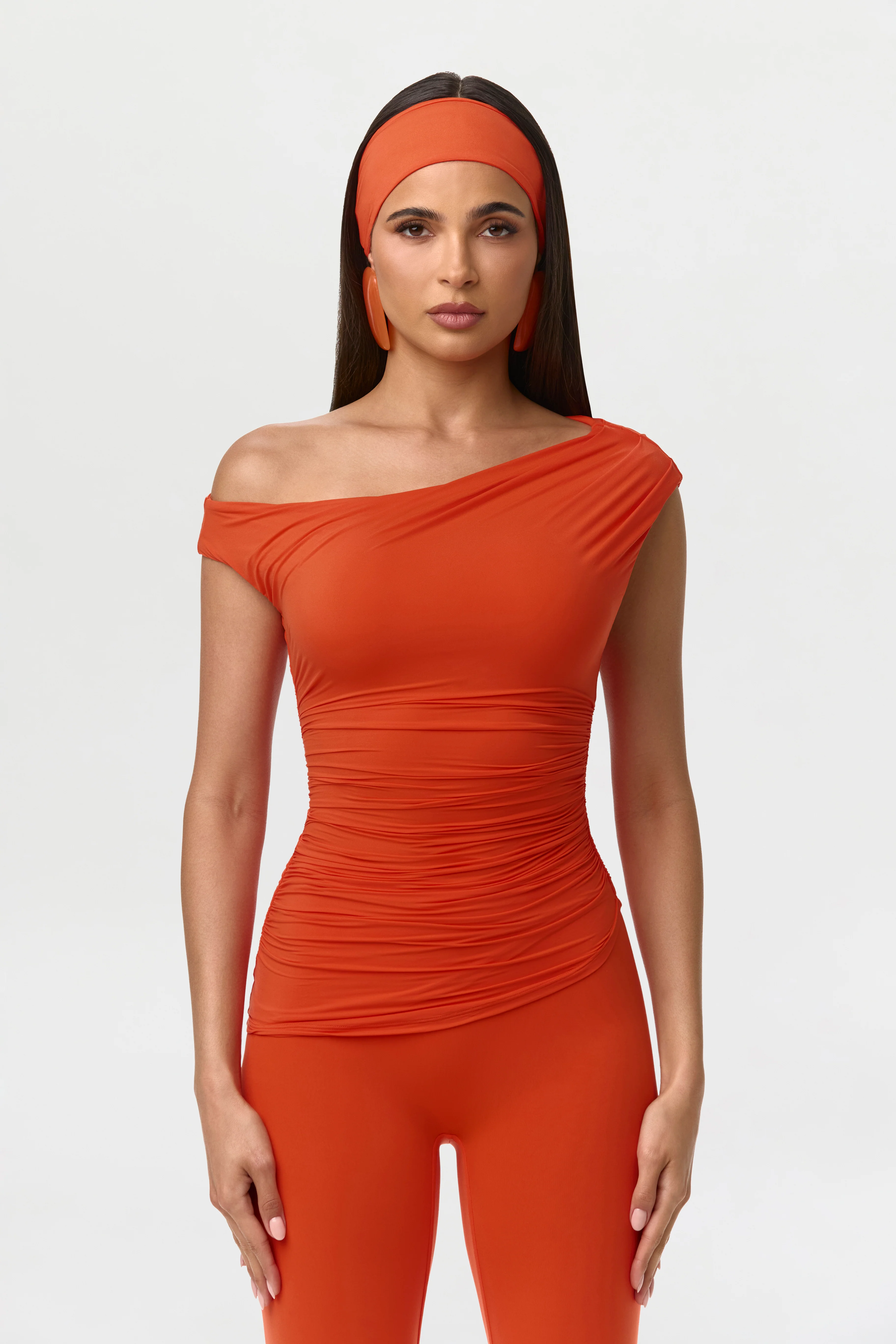 Naked Ruched Off Shoulder Top - Image 11