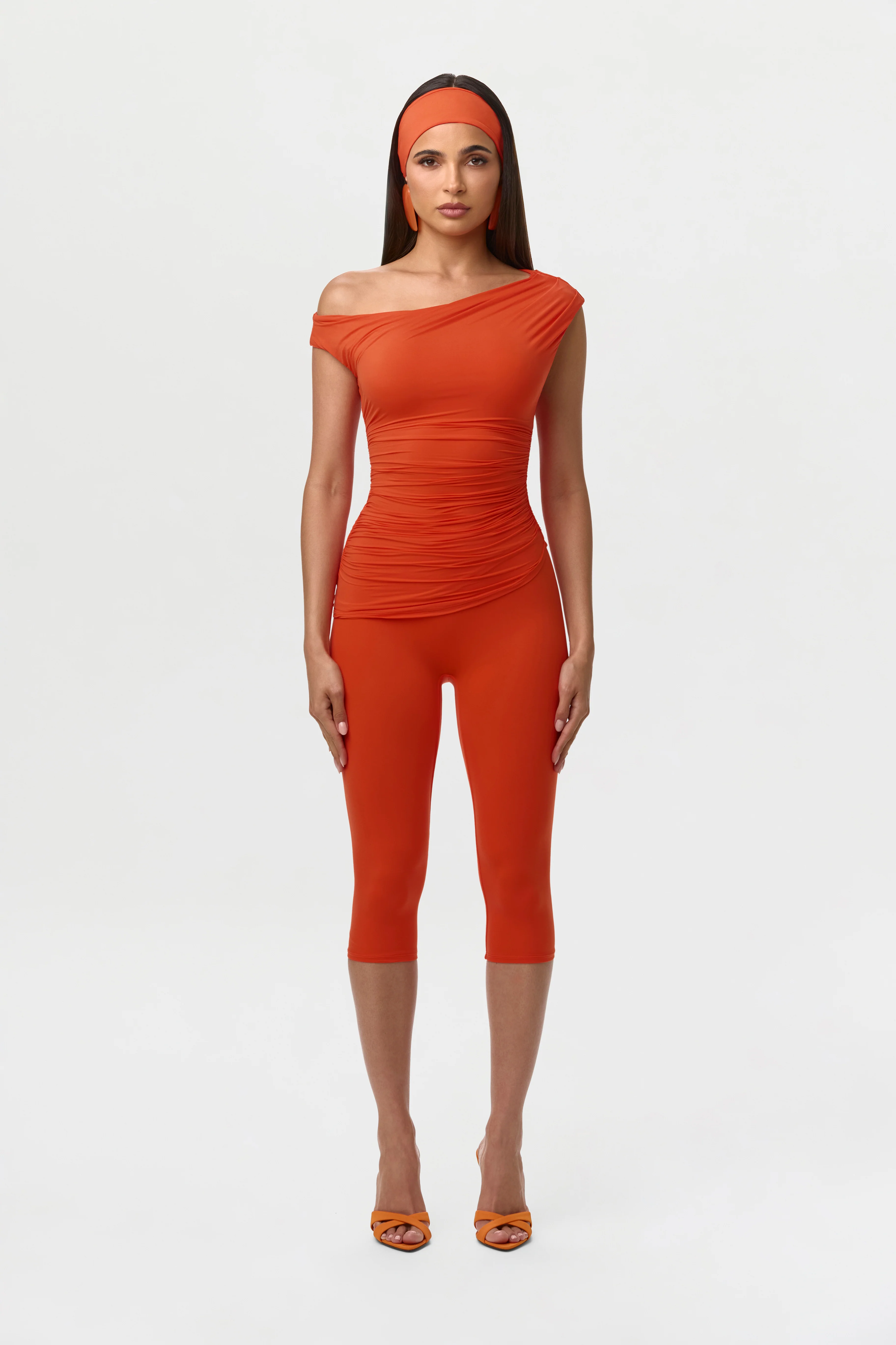 Naked Ruched Off Shoulder Top - Image 12