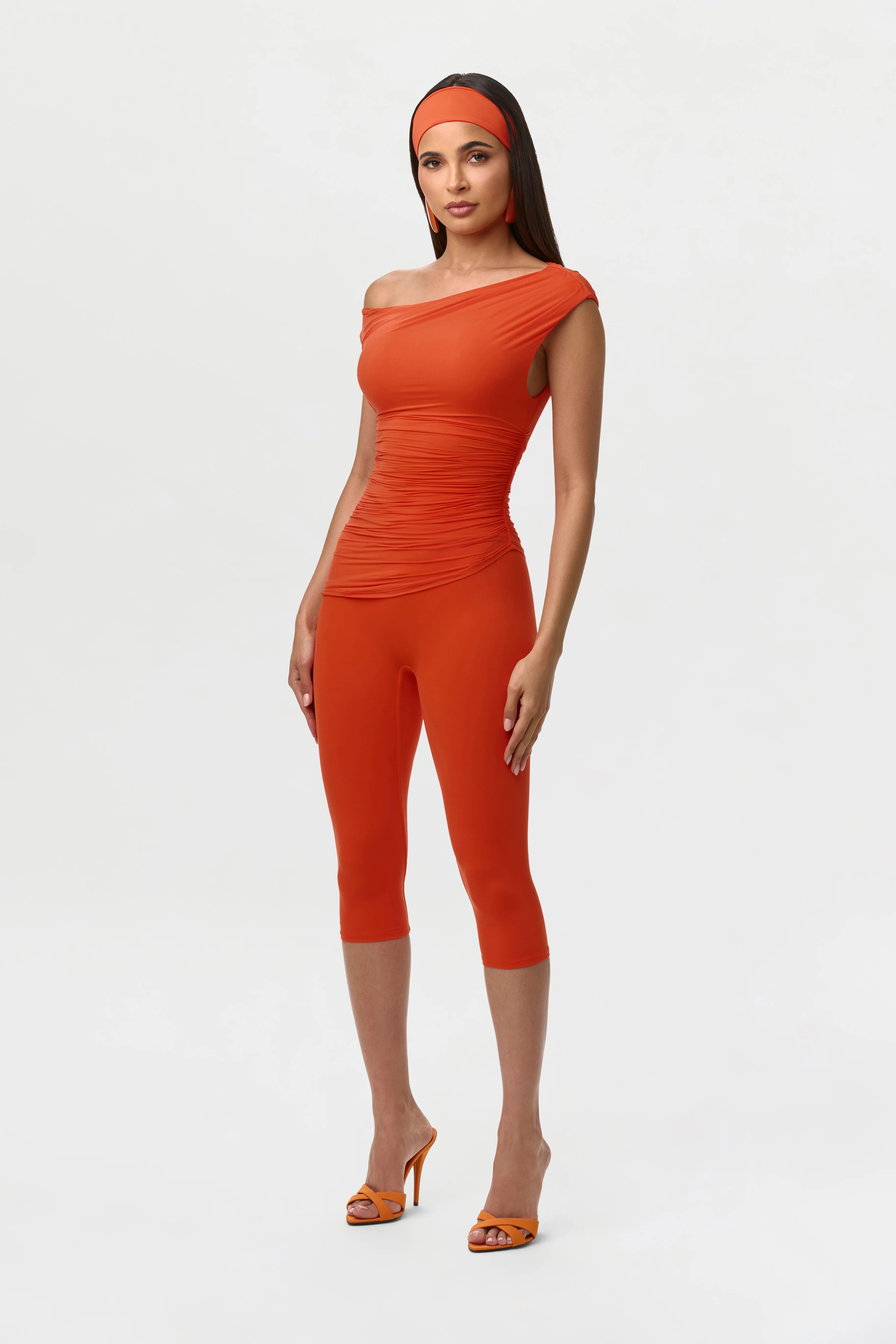 Naked Ruched Off Shoulder Top - Image 14