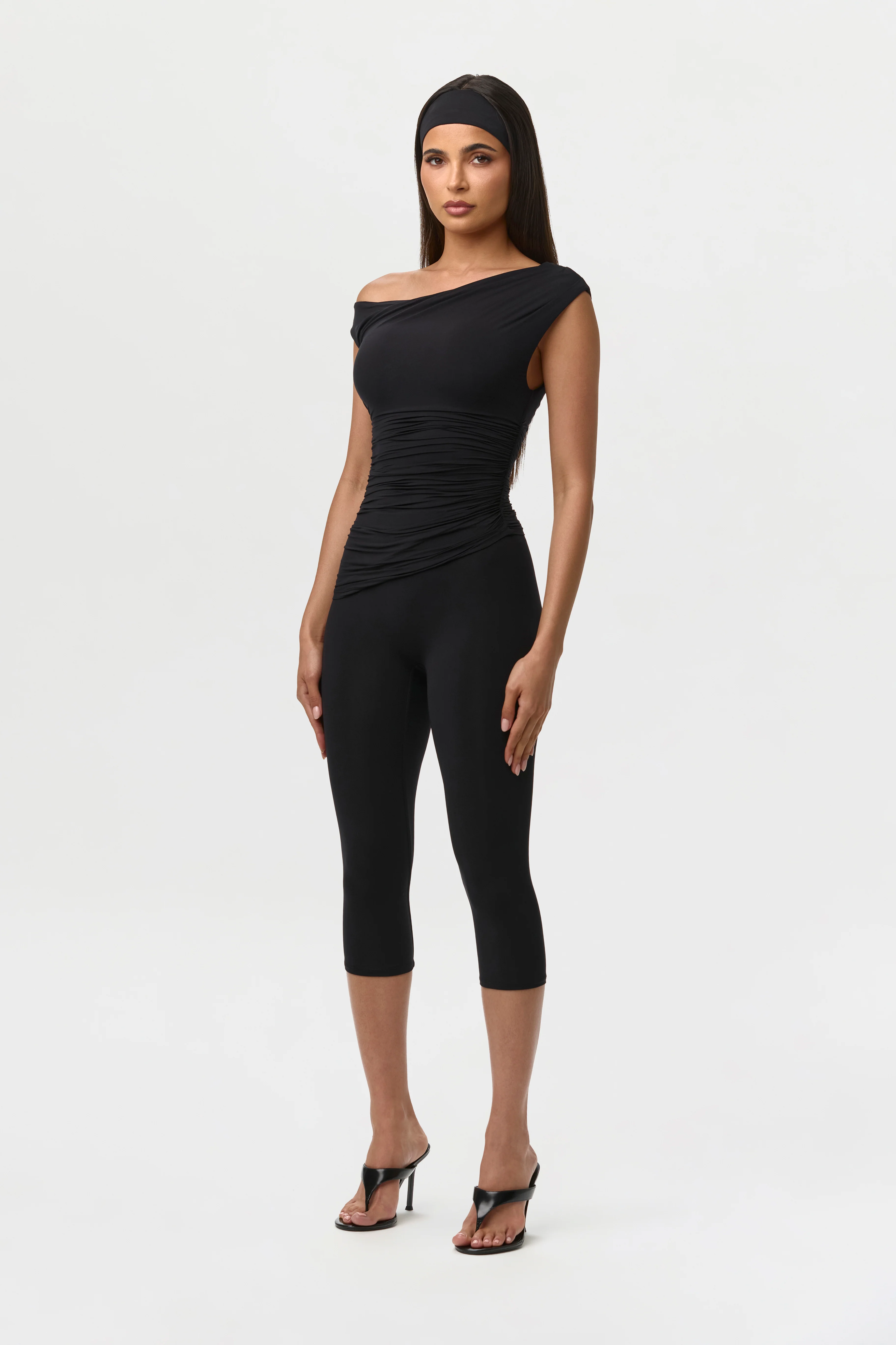 Naked Ruched Off Shoulder Top - Image 4