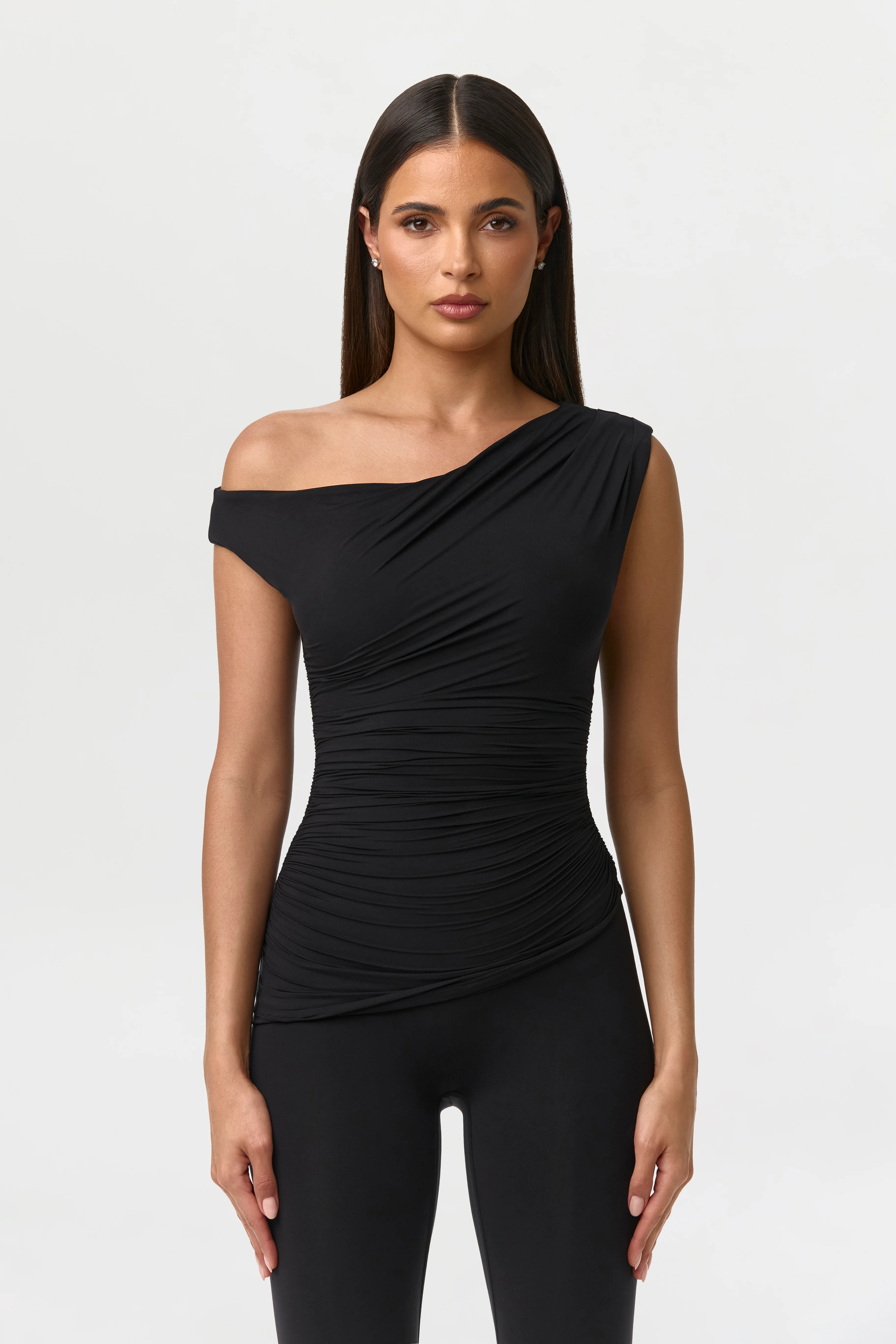 Naked Ruched Off Shoulder Top - Image 6