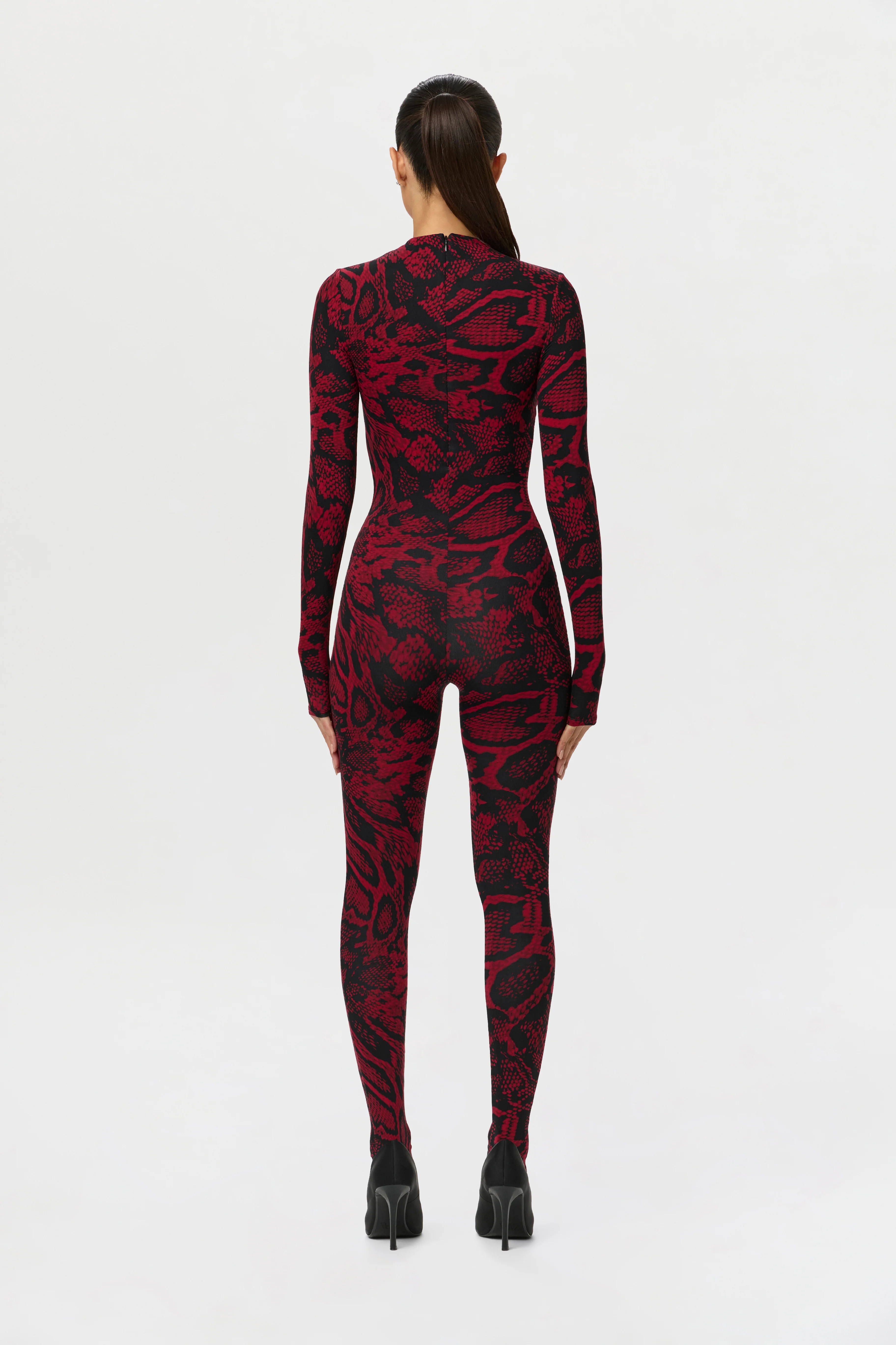 Naked Print Closed Toe Jumpsuit Petite - Image 4