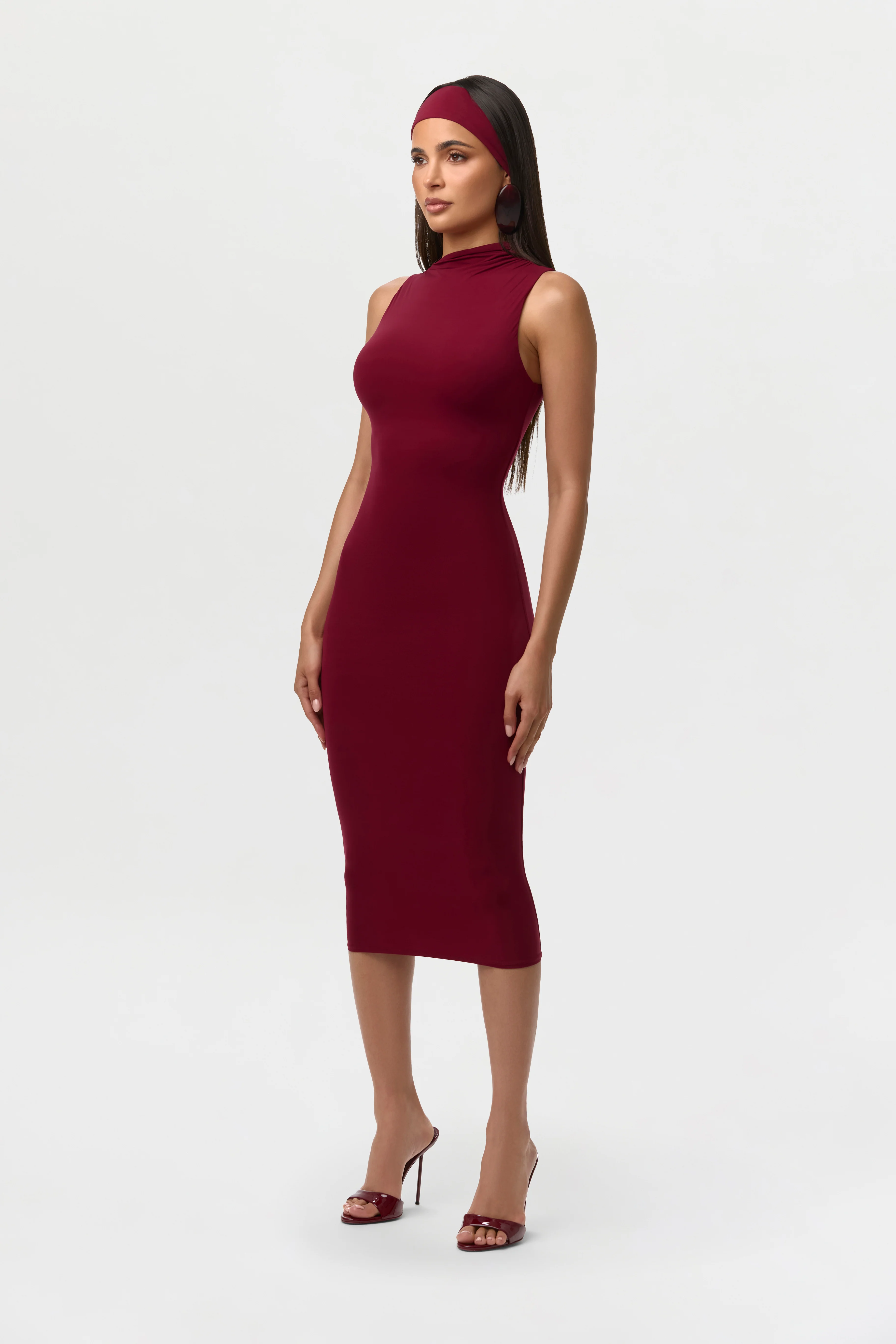 Naked Sleeveless Midi Dress - Image 15