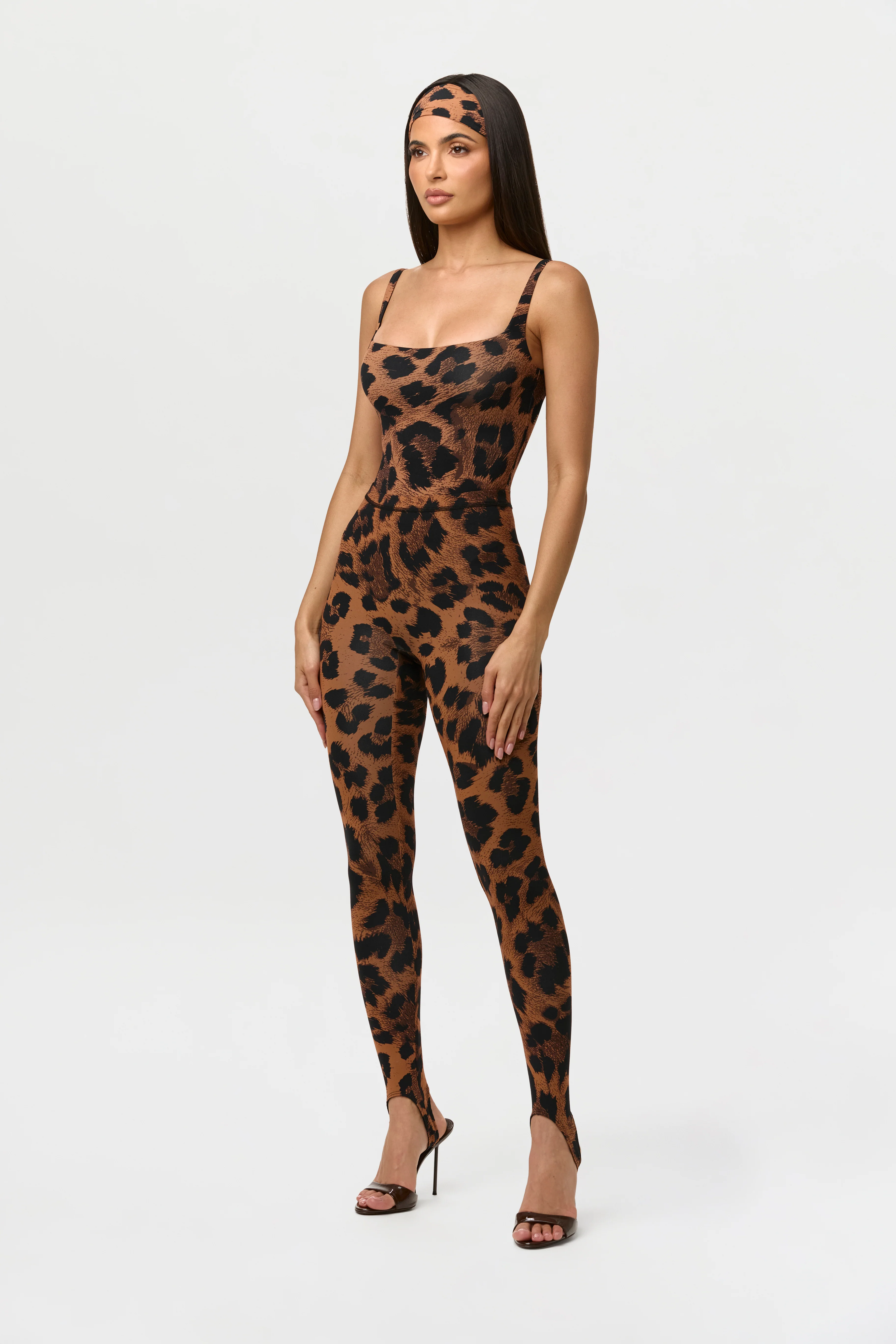 Naked Print Scoop Tank Bodysuit - Image 5