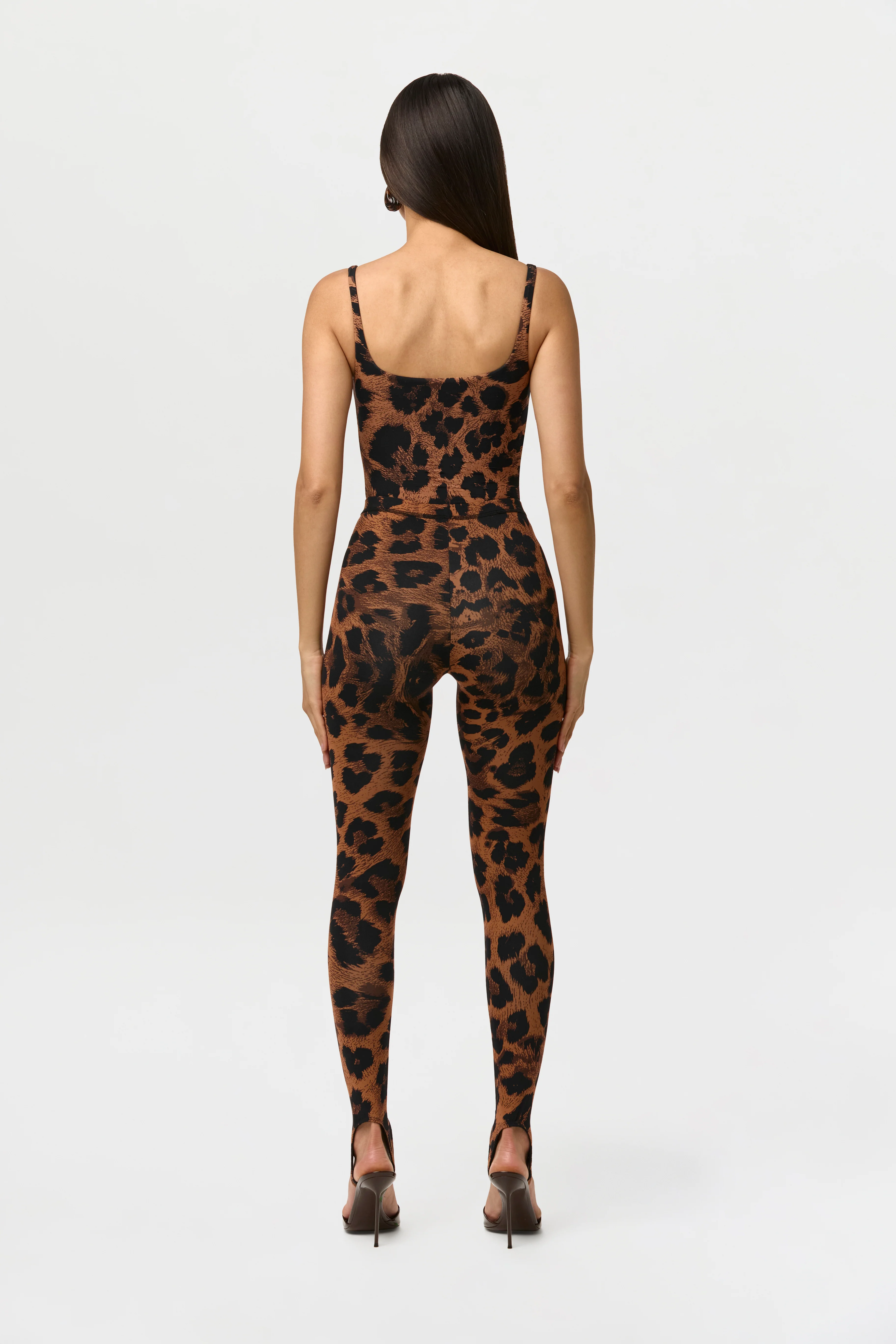 Naked Print Scoop Tank Bodysuit - Image 7