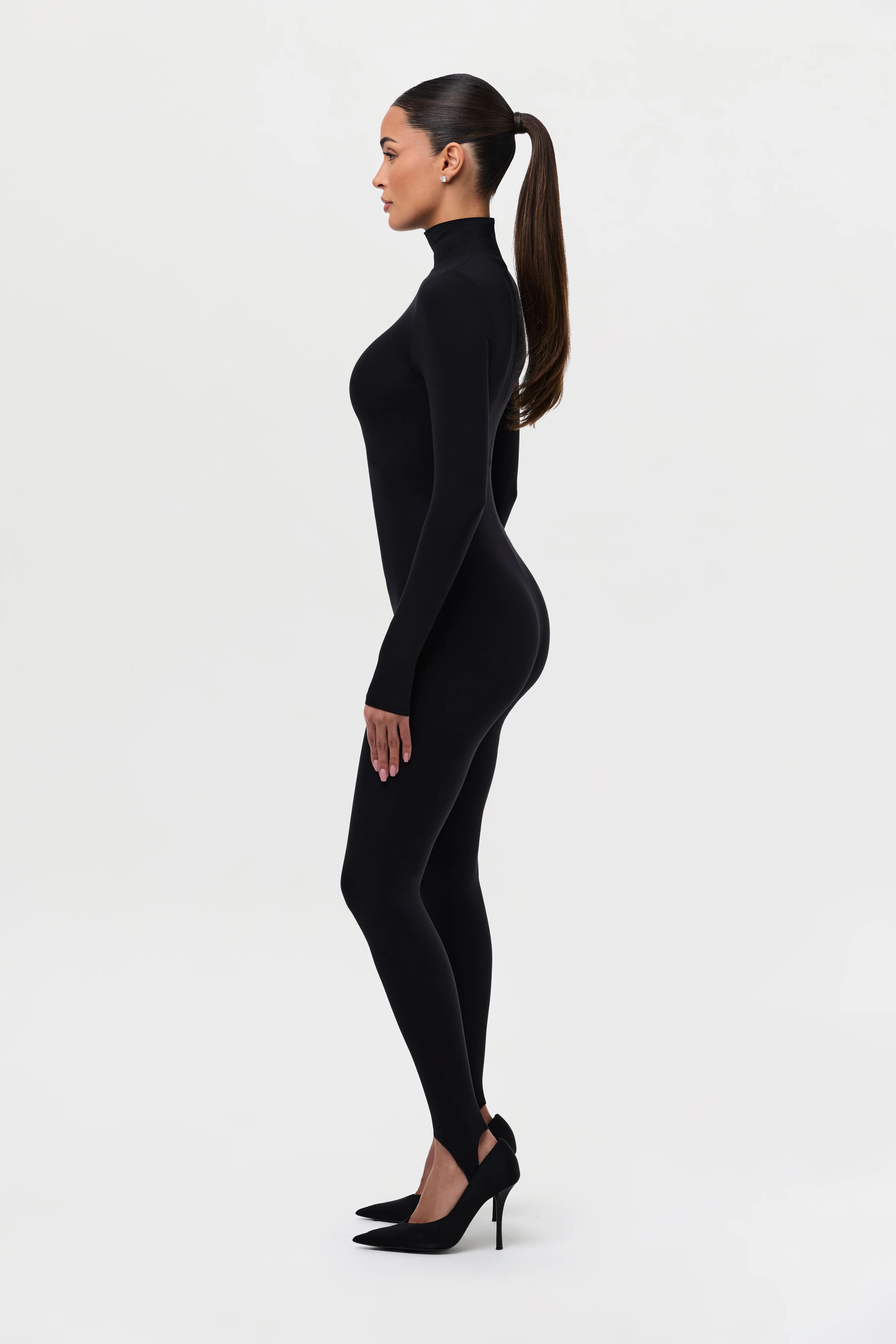 Naked Turtleneck Stirrup Jumpsuit - Image 4
