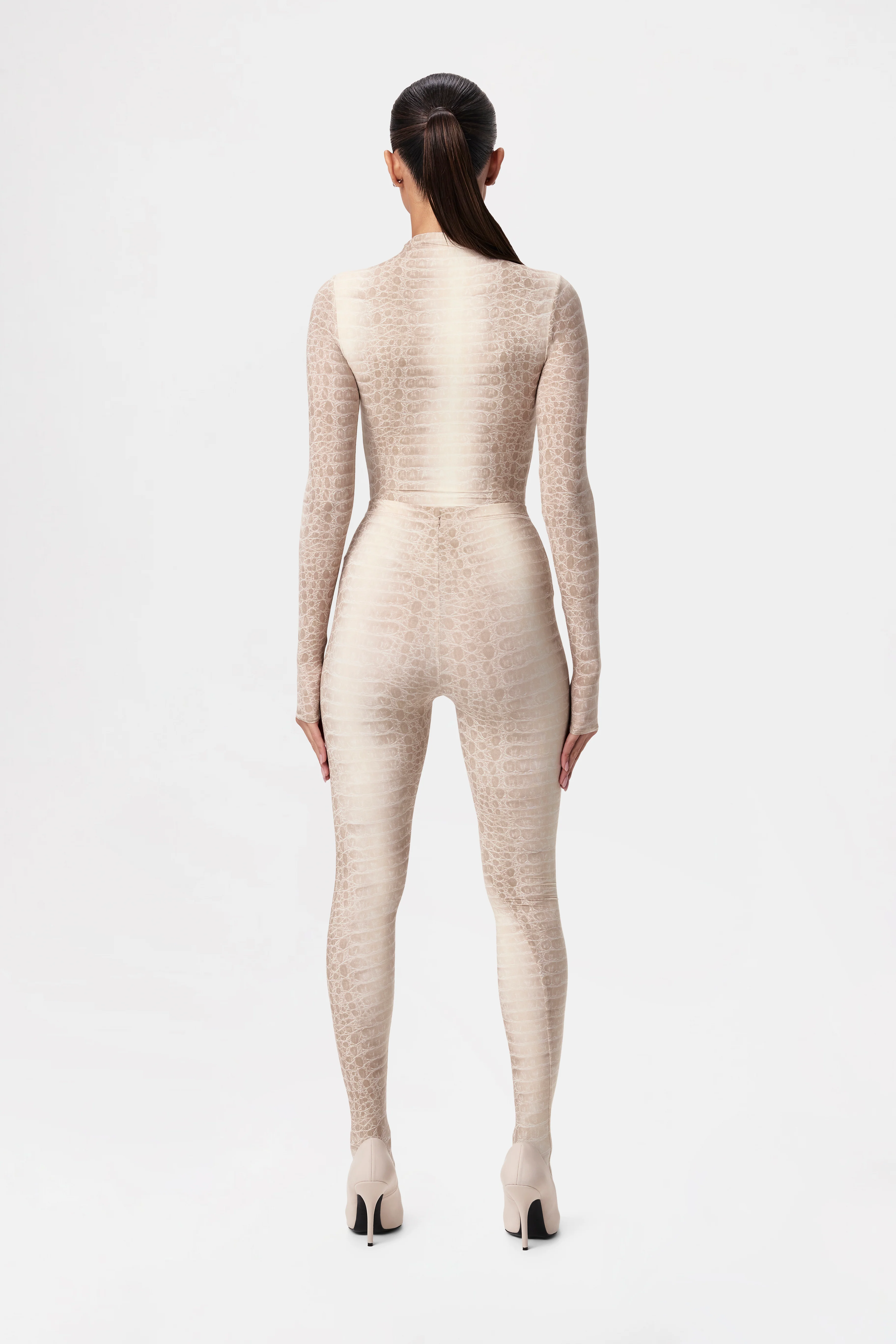 Naked Print Mock Neck Top - Image 52