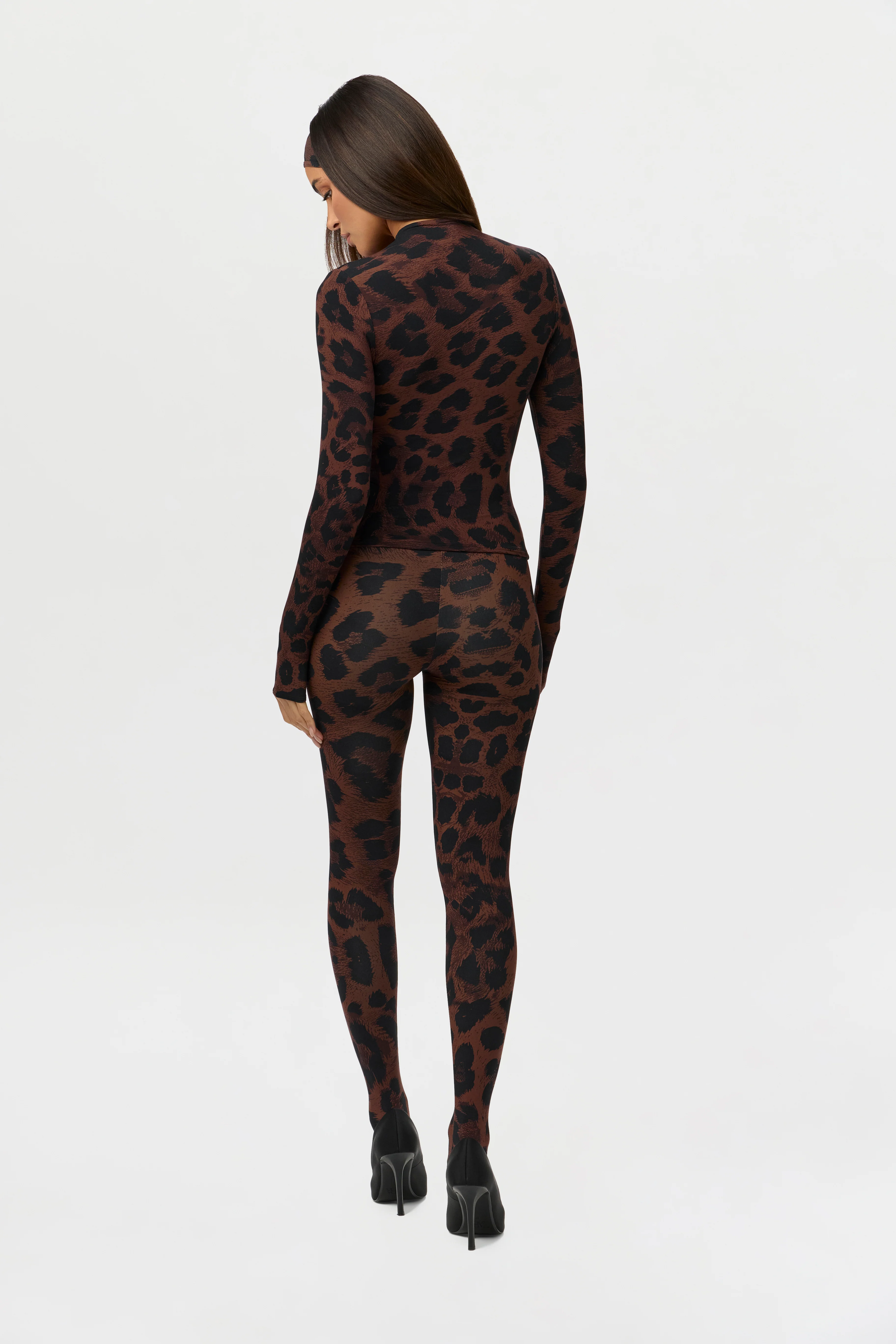 Naked Print Mock Neck Top - Image 9