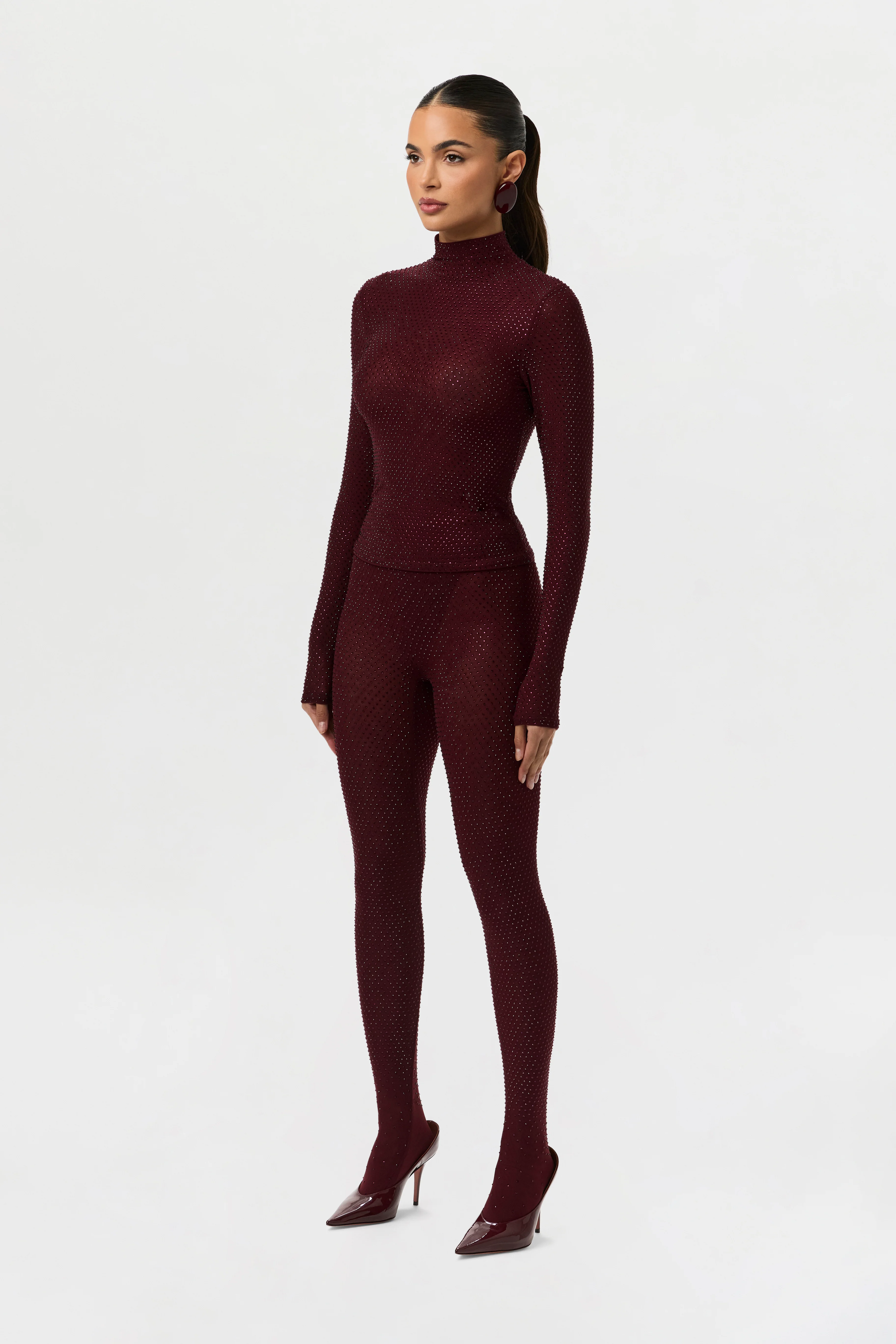 Crystal Closed Toe Leggings Petite - Image 6