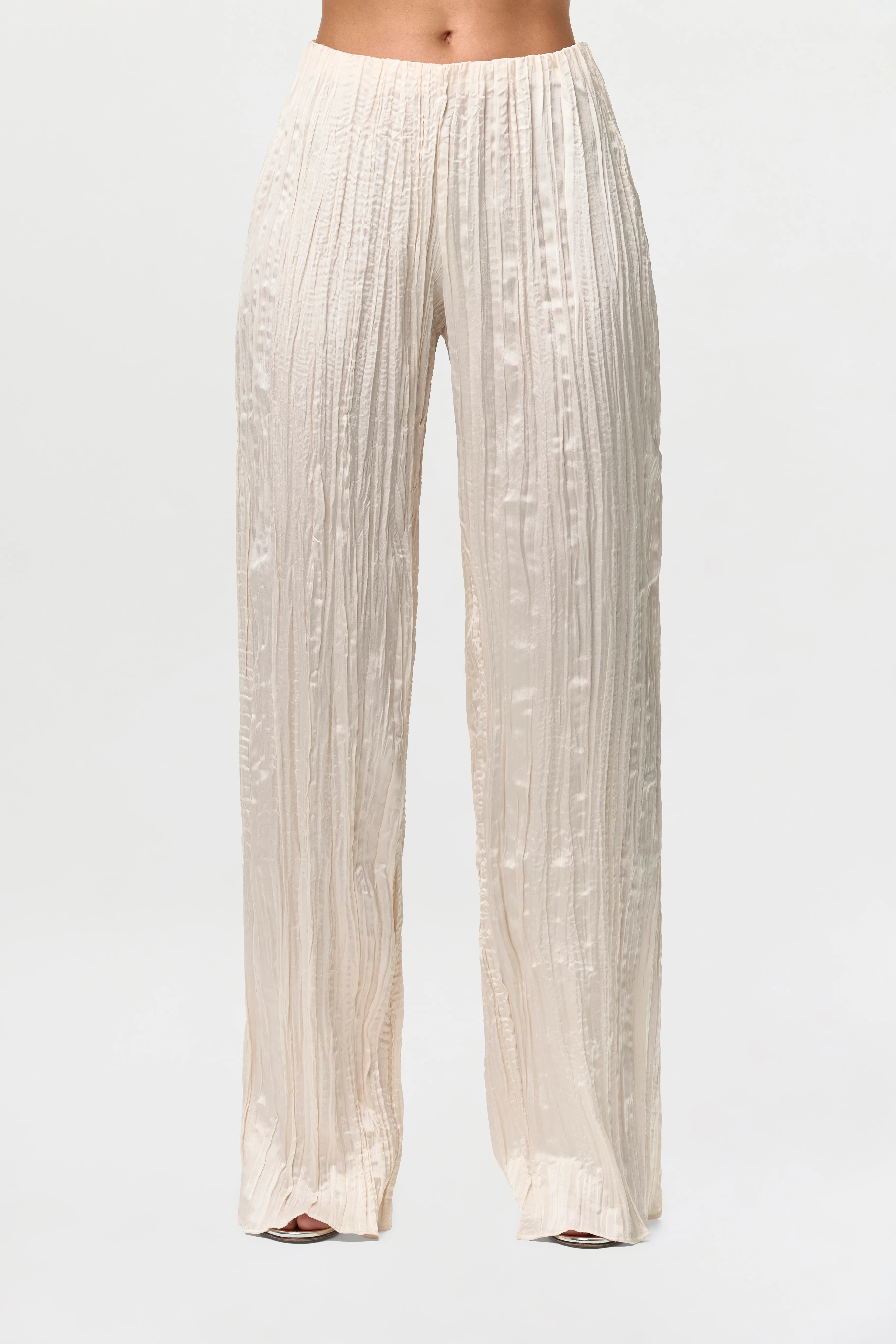 Satin Plissé Pant - Image 2