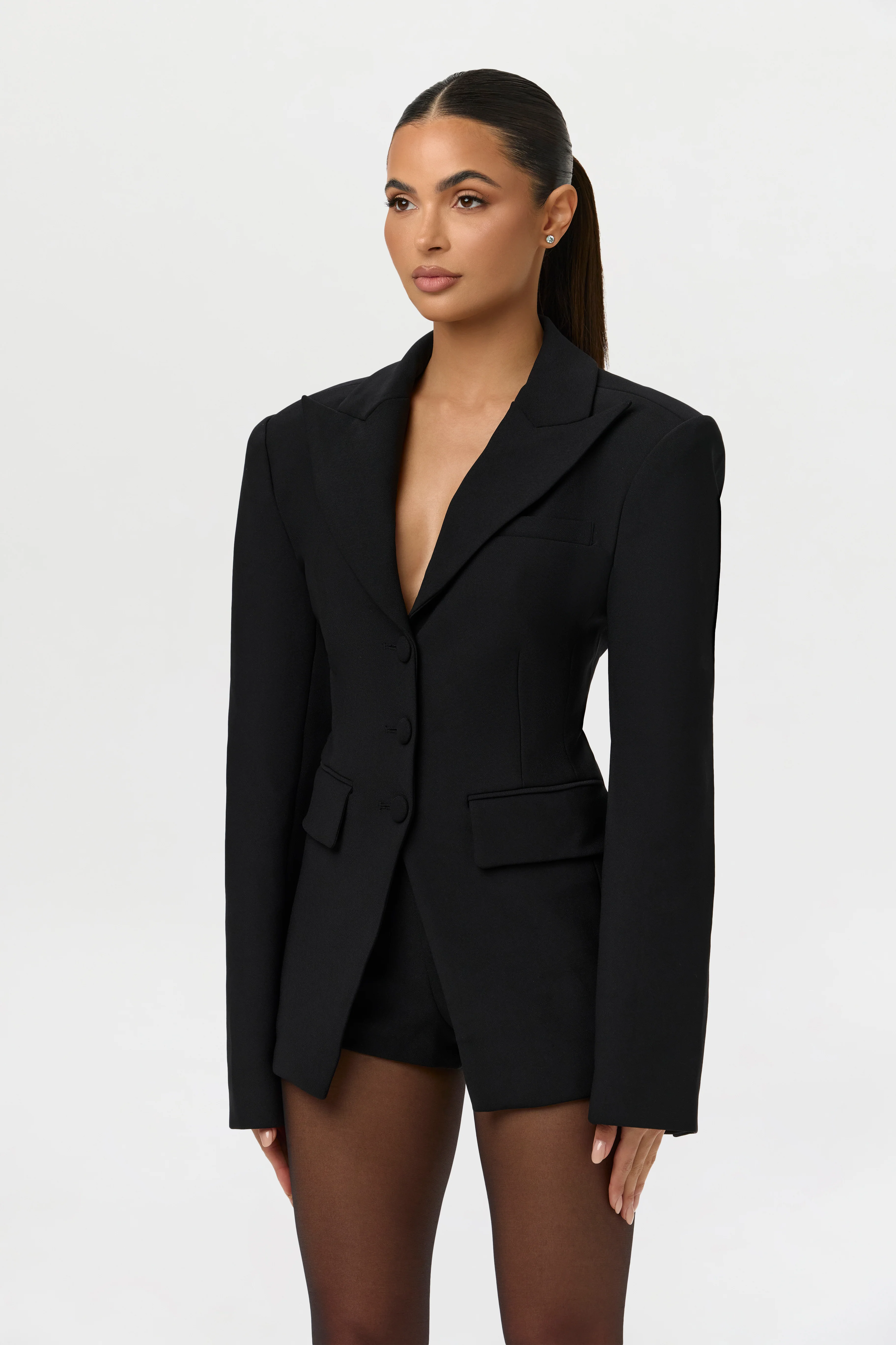 Suiting Power Shoulder Blazer - Image 47