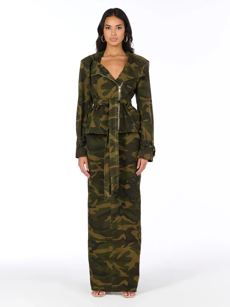 V-WAIST MAXI SKIRT - Image 2