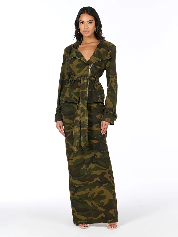 V-WAIST MAXI SKIRT - Image 4